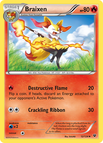 Braixen (12/124) [XY: Destinos Enfrentados]