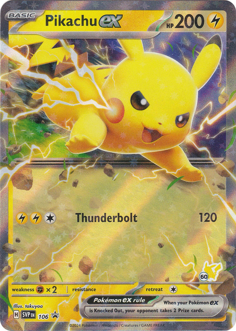 Pikachu-ex (106) (Pikachu 60) [Académie de Combat 2024]