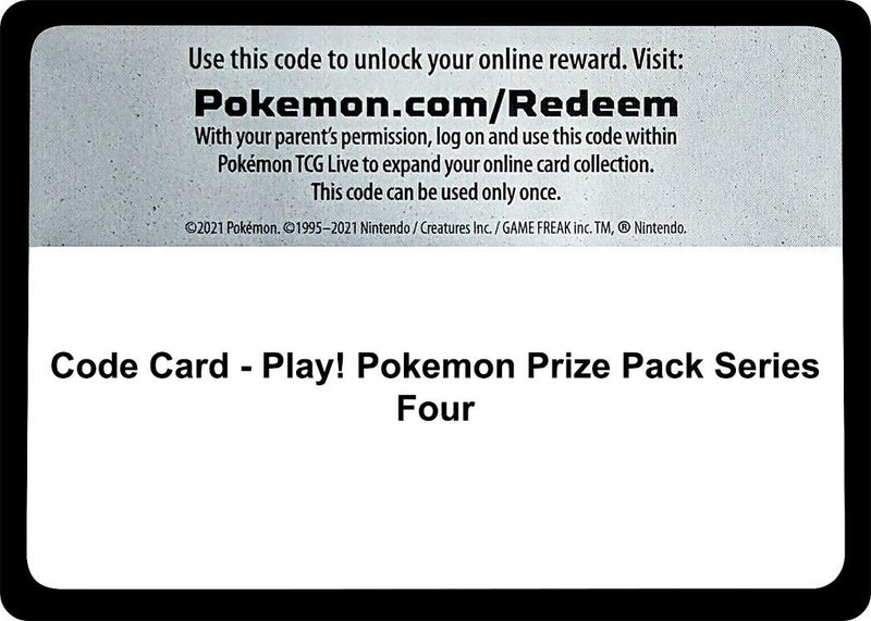 Image for Code Card - Play! Pokemon Prize Pack Series Four - Pokemon
