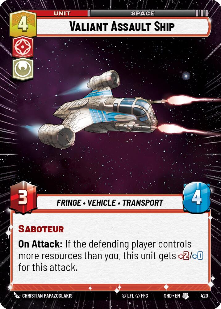 Vaisseau d'assaut vaillant (420) (Hyperspace) (420) [Shadows of the Galaxy]