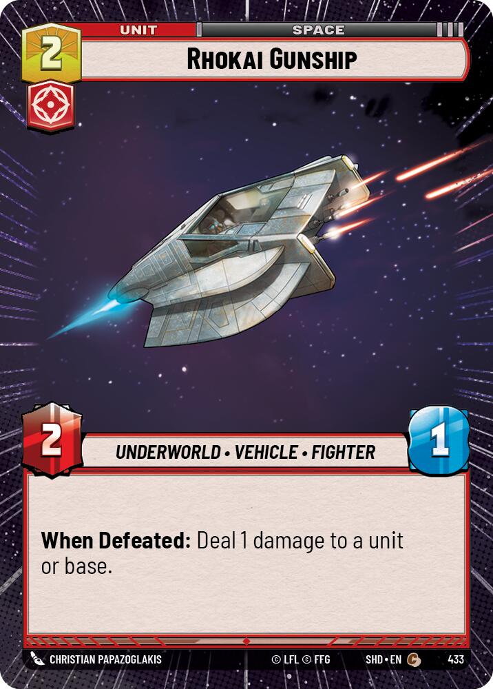 Canonnière Rhokai (433) (Hyperspace) (433) [Shadows of the Galaxy]
