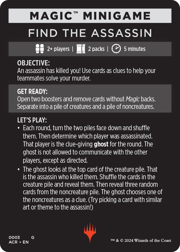 Trouvez L'Assassin (Mini-jeu Magique) [Mini-jeu Assassin's Creed]