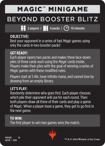 Más allá de Booster Blitz (minijuego de Magic) [minijuego de Assassin's Creed]