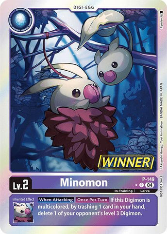 Minomon [P-149] (Torneo de Tienda 2024 Julio – Septiembre Paquete de Ganador) [Cartas Promocionales]