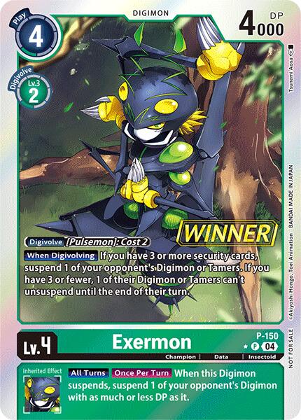 Exermon [P-150] (Tournoi en magasin 2024 juillet – sept. Pack du vainqueur) [Cartes promotionnelles]