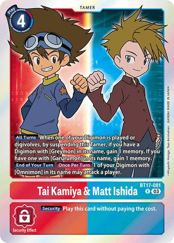 Tai Kamiya & Matt Ishida [BT17-081] [Crisis Secreta]