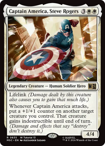 Capitán América, Steve Rogers [Comandante de Marvel Super Heroes]