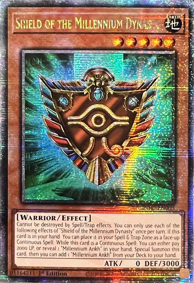 Bouclier de la Dynastie Millénaire (Secret Rare du Quart de Siècle) [INFO-FR003] Secret Rare du Quart de Siècle