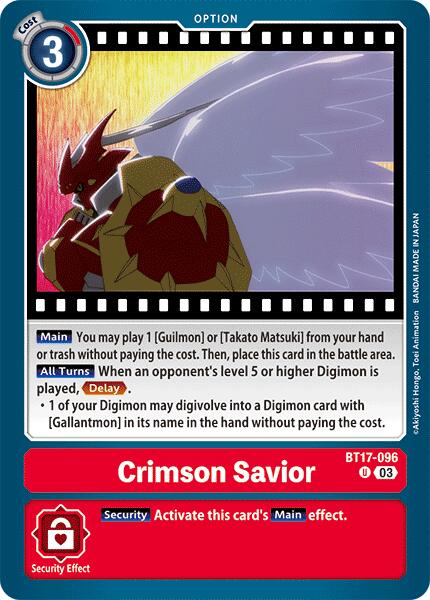 Sauveur Cramoisi [BT17-096] [Crise Secrète]