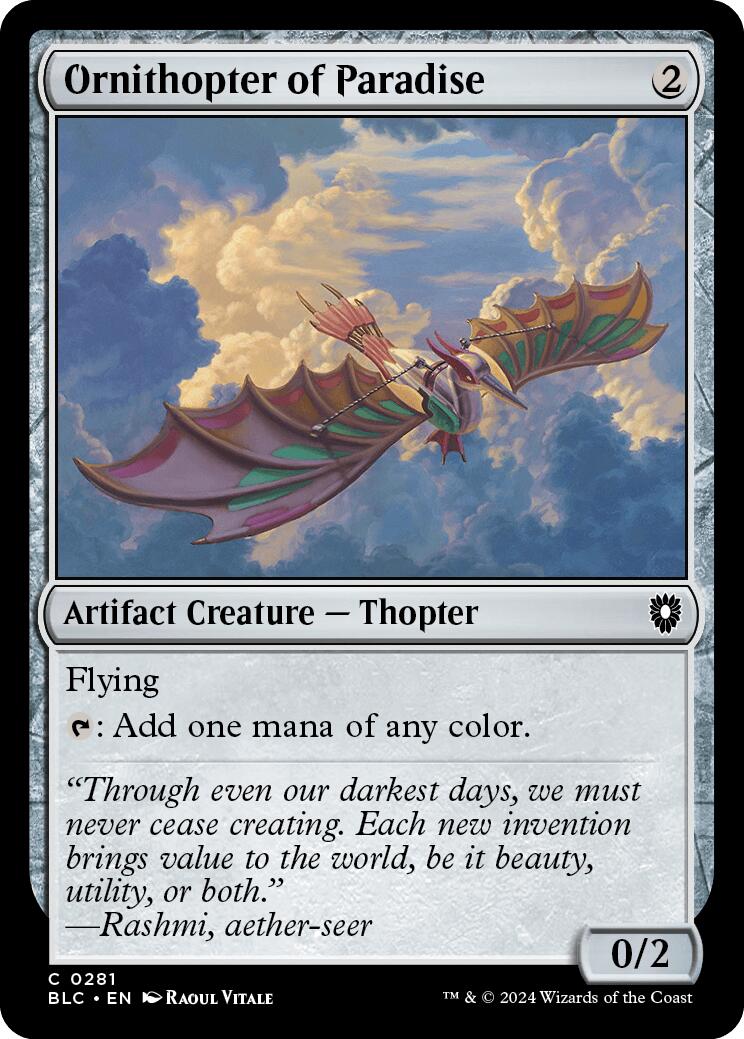 Ornithoptère du paradis [Bloomburrow Commander]