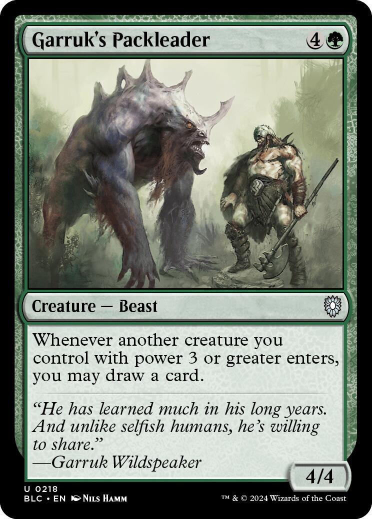 Chef de meute de Garruk [Commander de Rosébrousse]