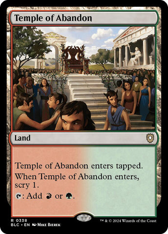 Temple de l'abandon [Commander de Bloomburrow]
