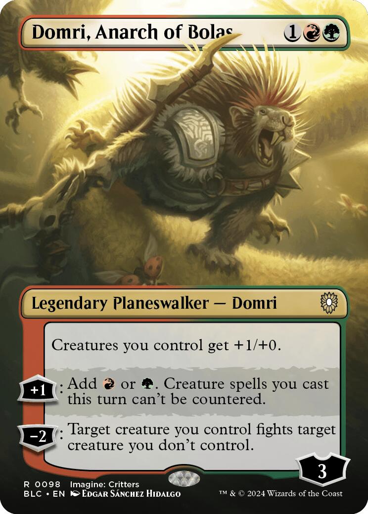 Domri, anarchiste de Bolas (sans bordure) [Commandant Bloomburrow]