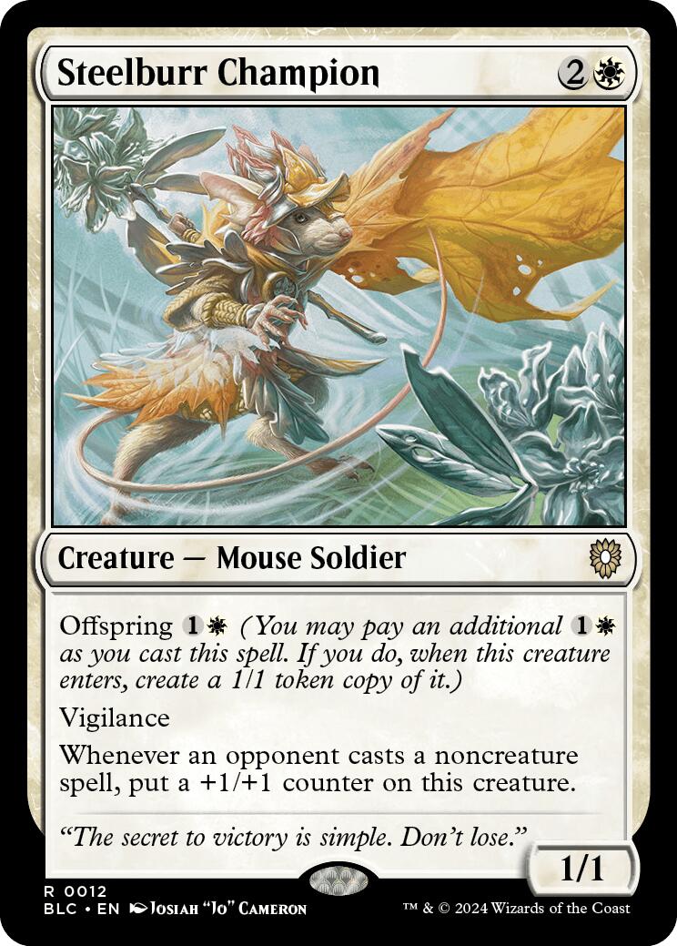 Champion Acier-Ronce [Bloomburrow Commander]