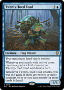 Crapaud à vingt orteils [Commandant de Bloomburrow]
