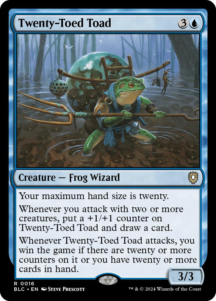 Crapaud à vingt orteils [Commandant de Bloomburrow]