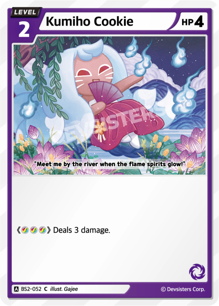 Image for Kumiho Cookie (BS2-052) (BS2) - CookieRun: Braverse TCG