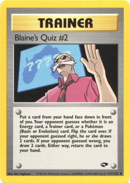 Quiz de Blaine n° 2 (111/132) [Défi des Champions]