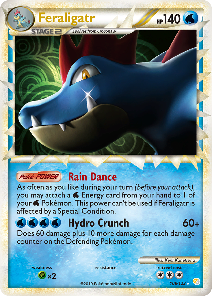 Feraligatr (108/123) [HeartGold & SoulSilver: Set de base]