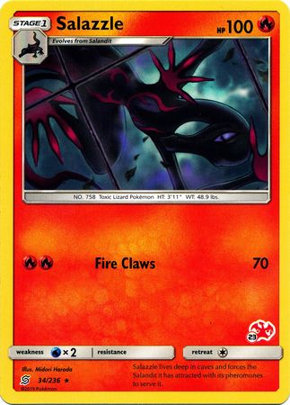 Salazzle (34/236) (Tampon Dracaufeu #23) [Battle Academy 2020]