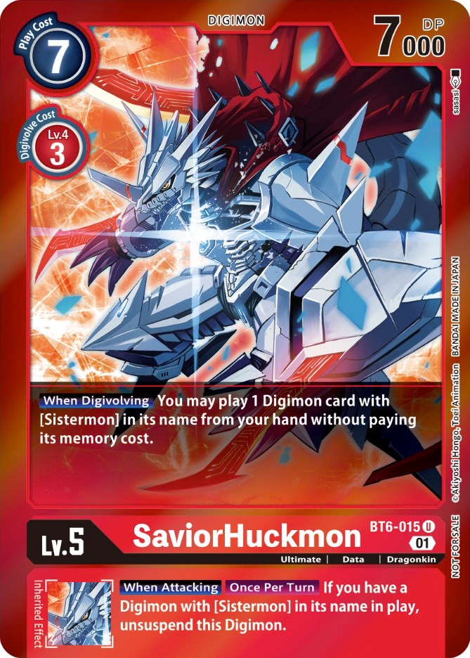 SaviorHuckmon [BT6-015] (Paquete de evento 3) [Promocionales Doble Diamante]