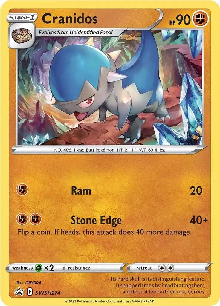 Cranidos (SWSH274) [Espada y Escudo: Black Star Promos]