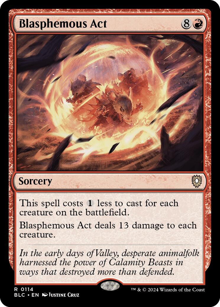 Acte Blasphématoire [Commander Bloomburrow]