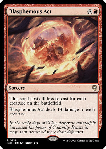 Acto Blasfemo [Bloomburrow Commander]
