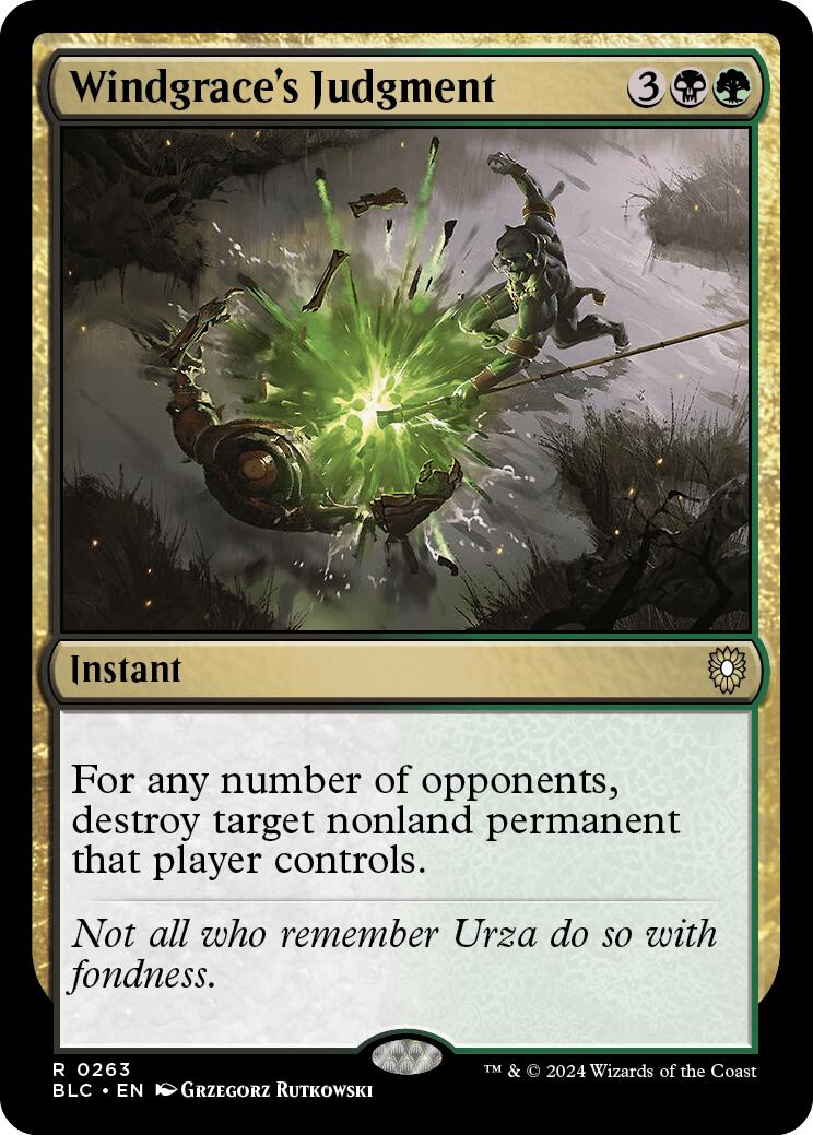 Décision de Windgrace [Bloomburrow Commander]