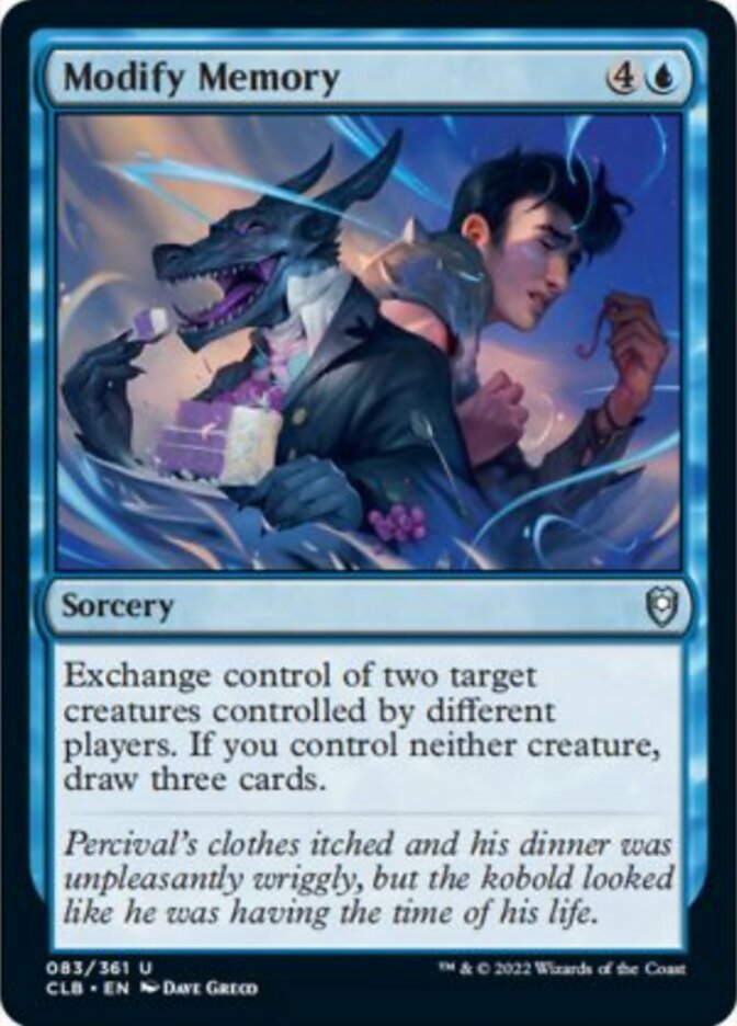 Modifier la mémoire [Commander Legends : La Bataille de la Porte de Baldur]