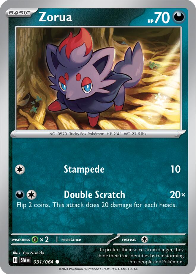 Zorua (031/064) [Écarlate et Violet : Fable voilée]