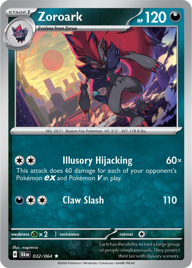 Zoroark (032/064) [Écarlate et Violet : Fable voilée]
