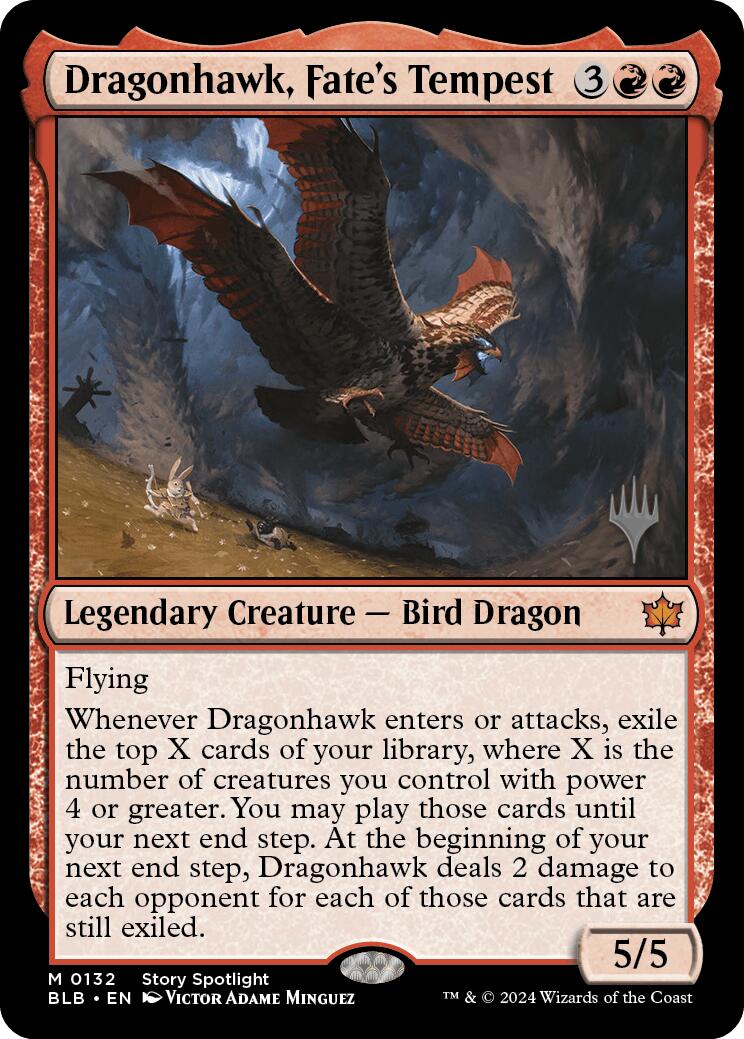 Dragonhawk, Tempête du Destin (Pack promotionnel) [Promos Bloomburrow]