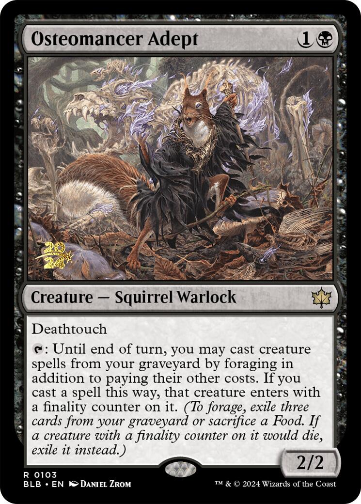 Adepte ostéomancienne [Bloomburrow Prerelease Promos]