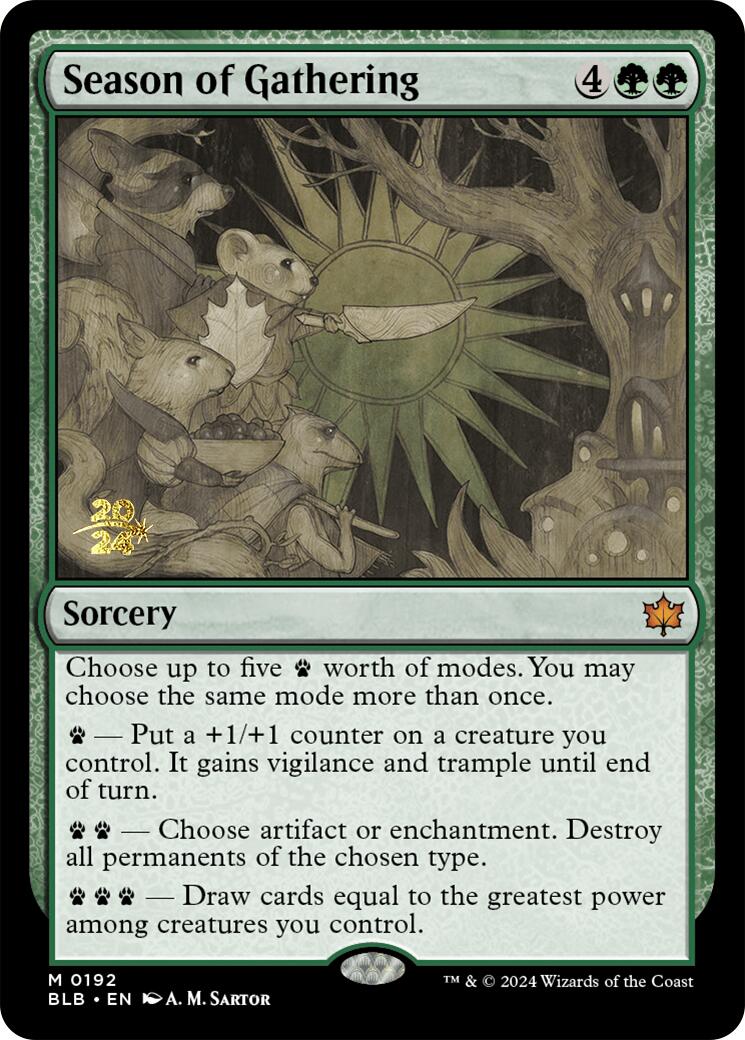 Saison des rassemblements [Prerelease Promos de Bloomburrow]