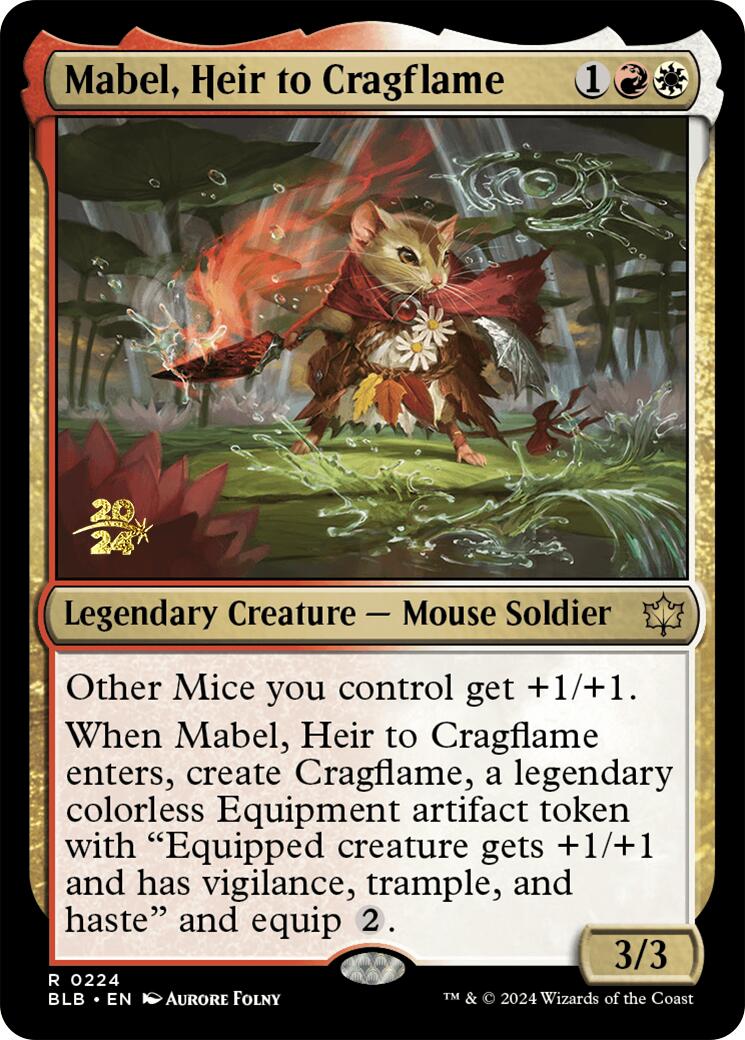 Mabel, héritière de Cragflamme [Bloomburrow Prerelease Promos]