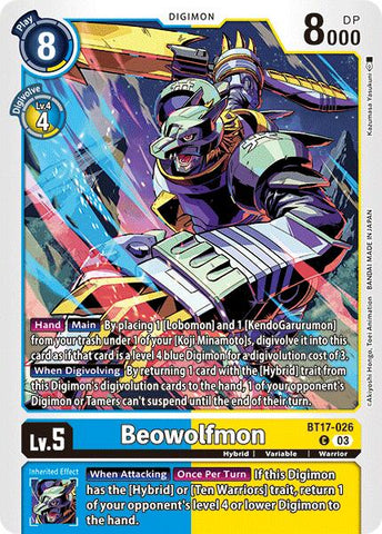 Beowolfmon [BT17-026] [Crisis Secreta]