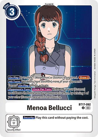 Menoa Bellucci [BT17-092] [Crisis Secreta]