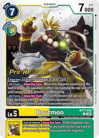 Boutmon [BT17-036] [Cartas de Prerelease de Secret Crisis]