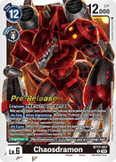 Chaosdramon [BT17-057] [Cartes d'avant-première Secret Crisis]