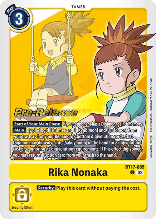 Rika Nonaka [BT17-085] [Cartes d'avant-première Secret Crisis]