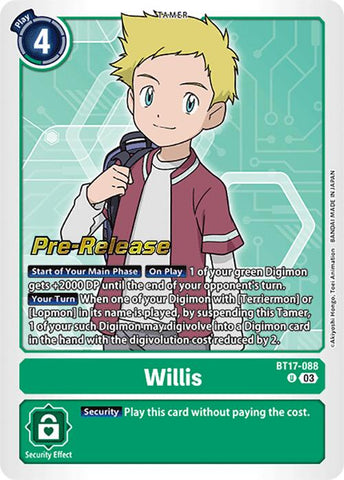 Willis [BT17-088] [Cartas de Pre-Lanzamiento de Secret Crisis]