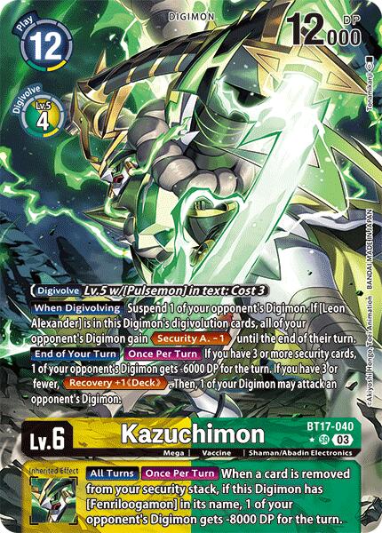 Kazuchimon [BT17-040] (Art alternatif) [Crise Secrète]