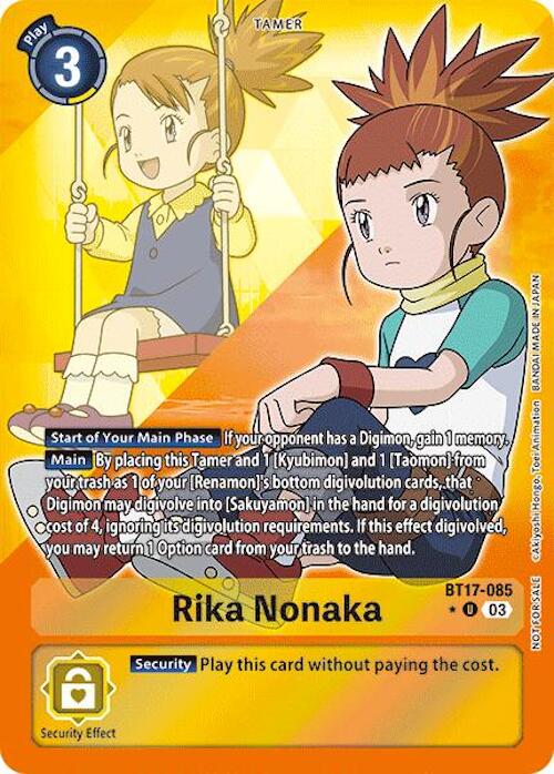 Rika Nonaka [BT17-085] (Art alternatif) [Crise secrète]