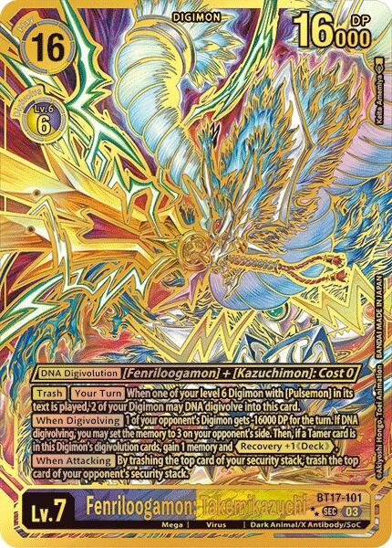 Fenriloogamon: Takemikazuchi [BT17-101] (Texturé) [Crise Secrète]