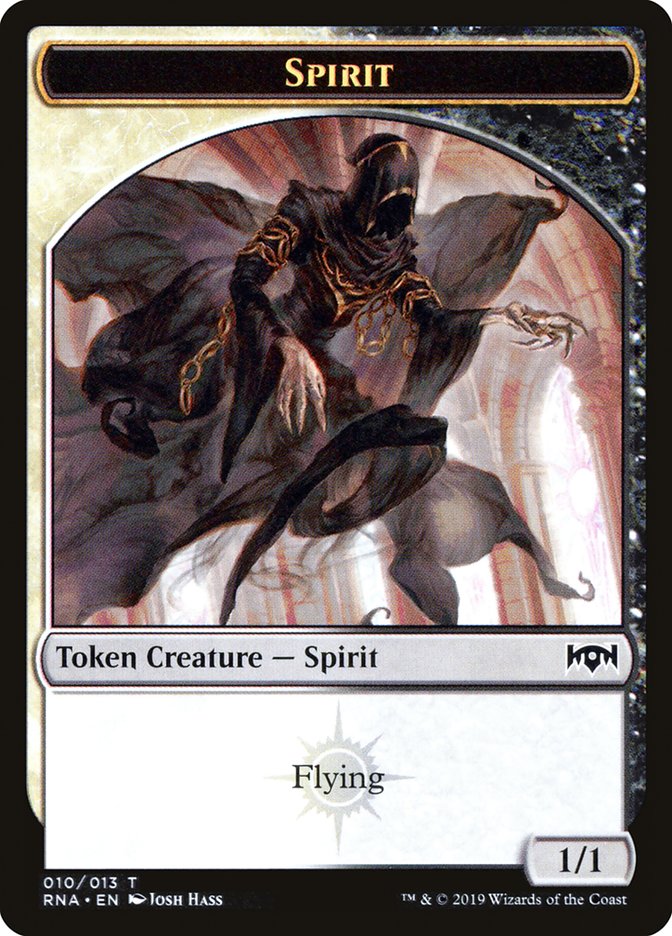 Chauve-souris // Esprit (010) Jeton double face [Jetons de kit de guilde de l'allégeance de Ravnica]