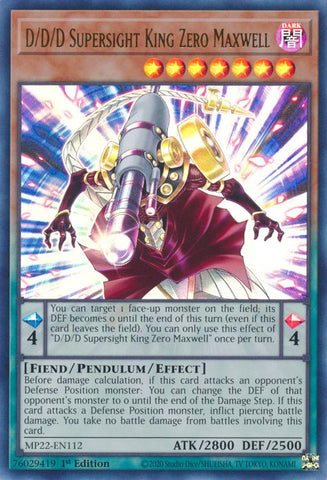 D/D/D Zéro Maxwell le Roi du Supersystème [MP22-FR112] Ultra Rare