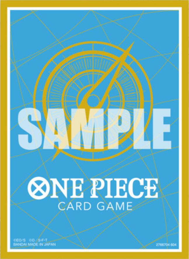 Bandai : Protège-cartes 70 unités - Bleu standard X Or (Festival des jeux de cartes BANDAI 24-25)