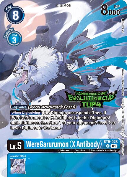 WereGarurumon (anticorps X) [BT9-028] (Top 4 Evolution Cup 2024) [Promos X Record]