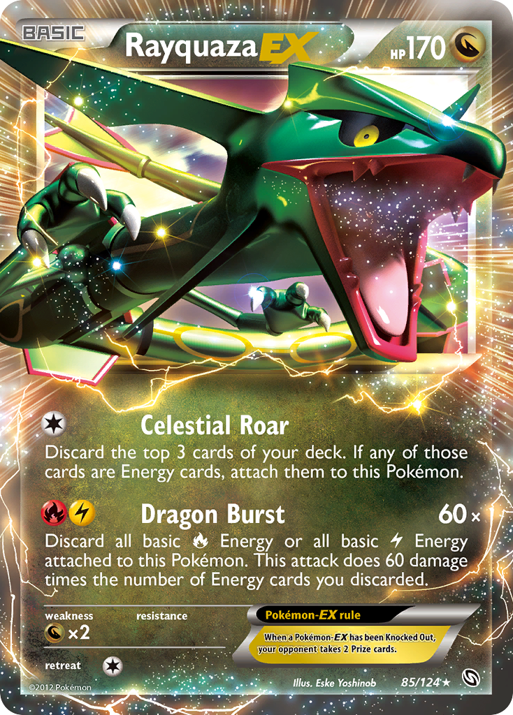 Rayquaza EX (85/124) [Negro y Blanco: Dragones Majestuosos]
